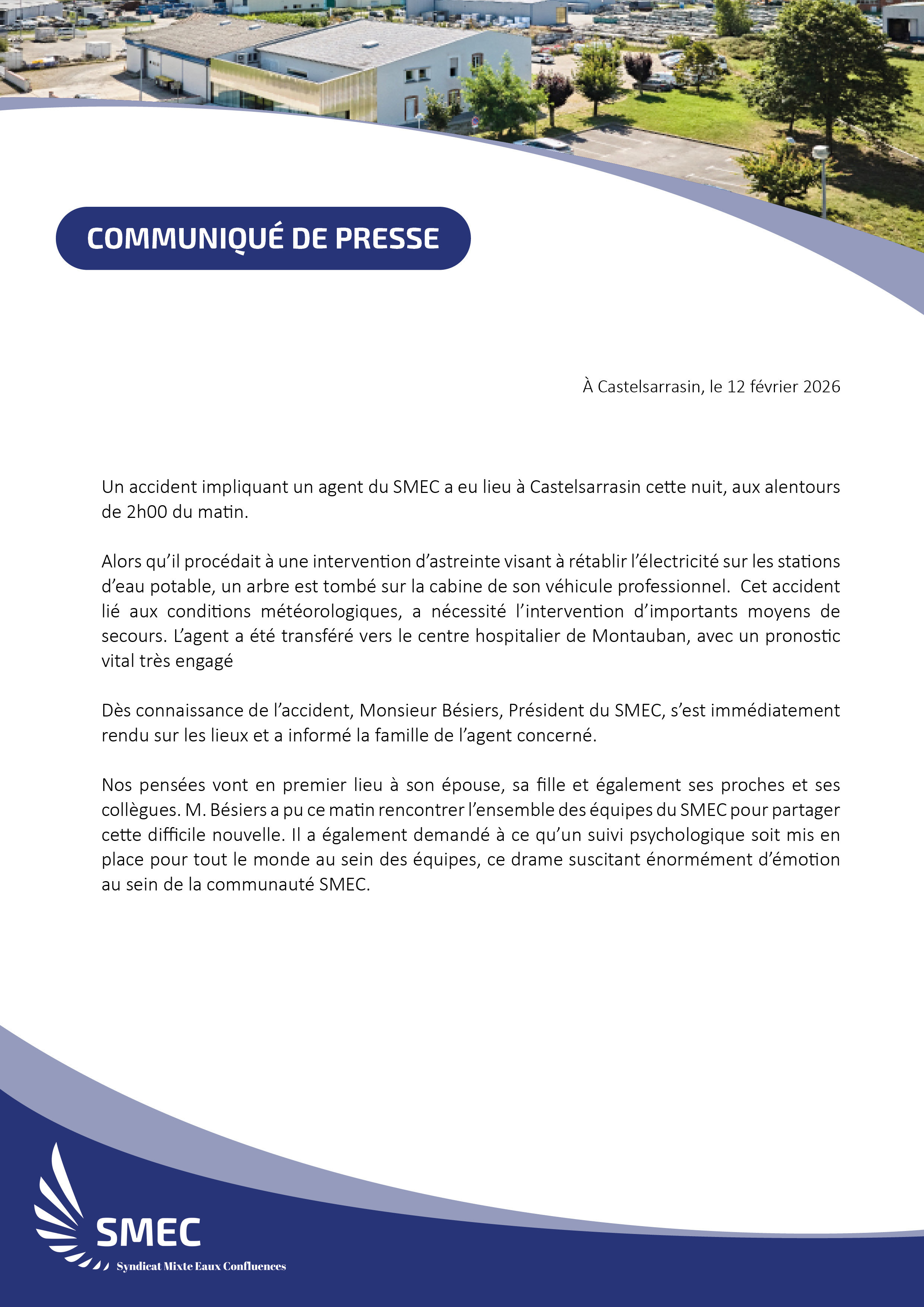 Communiqué de presse